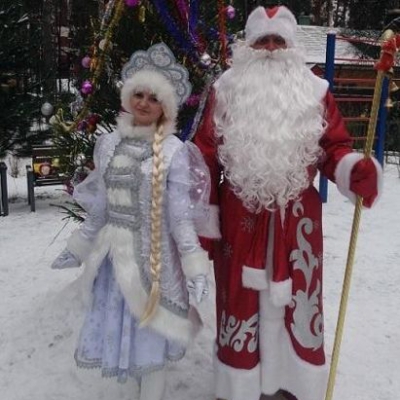 Дед Мороз и Снегурочка в Селятино, Яковлевское, Глаголево.